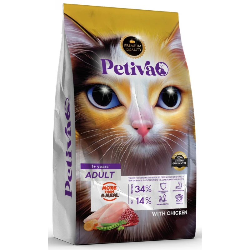 Petiva Cat Food Adult Chicken 1.5kg